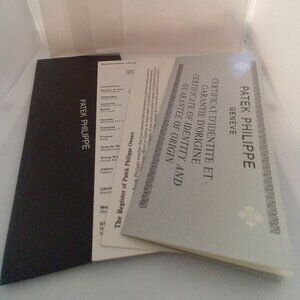 Patek Philippe Certificate of Origin & Booklets, Reference 4183,